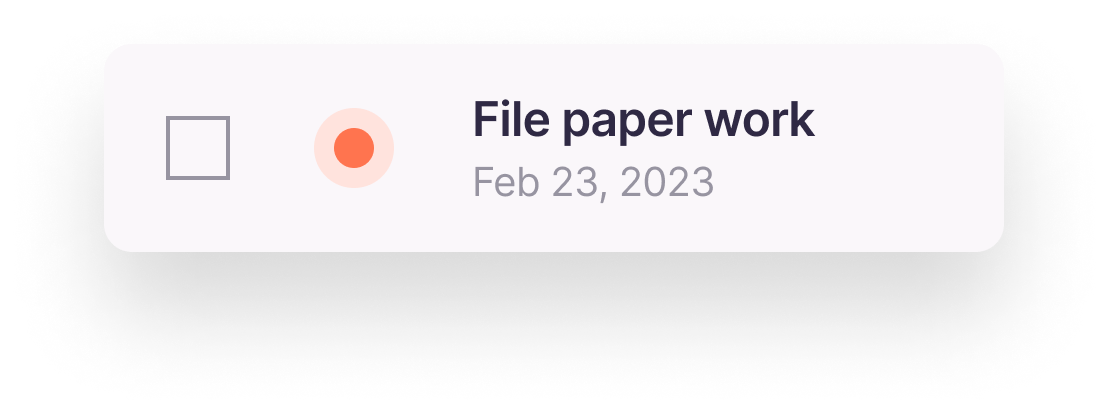 File Paperwork Task